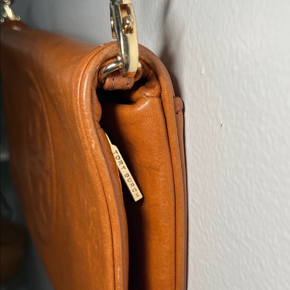 Tory Burch Brown Leather Chain Shoulder Bag - Picture 3 of 10